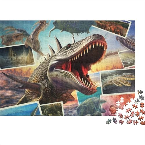 1000-teiliges Puzzle Für Erwachsene Und Kinder. Holzpuzzle Prehistoric Monster 1000-teilige Puzzle-Geschenke 1000pcs (75x50cm) von ICOBES