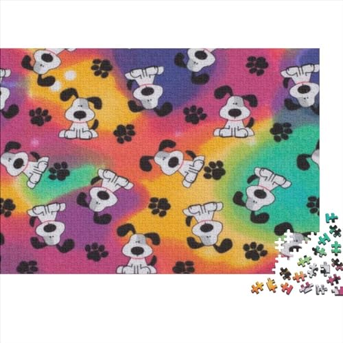 300-teiliges Puzzle Für Erwachsene Cute Dog Theme 300 Teile Holzpuzzle, Einzigartige Heimdekorationen Und Geschenke 300pcs (40x28cm) von ICOBES