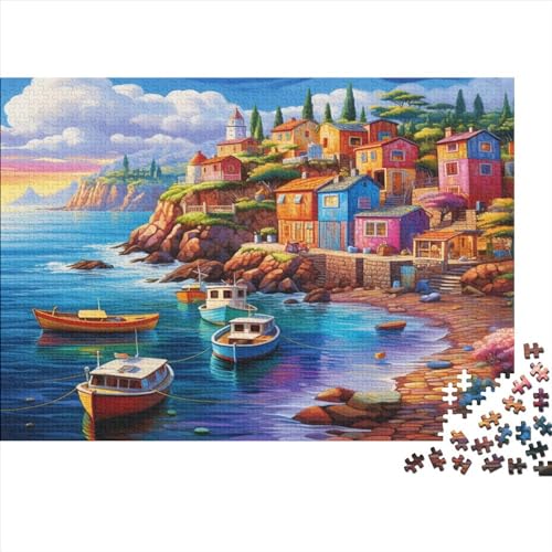 500-teiliges Puzzle Für Erwachsene Und Kinder. Holzpuzzle Aegean Sea 500-teilige Puzzle-Geschenke 500pcs (52x38cm) von ICOBES