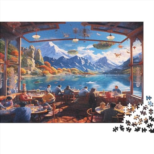 Alpine Restaurant Puzzles Für Erwachsene 300 Teile Ungelöstes Puzzle 300 Teile Puzzles Für Erwachsene Geschenke 300pcs (40x28cm) von ICOBES