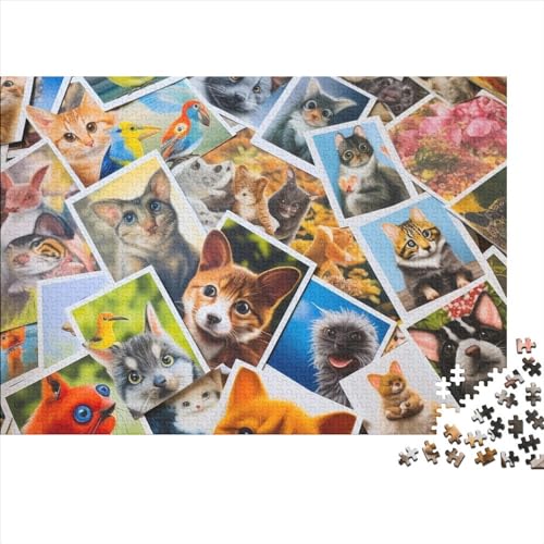 Animal Themed Postcards Holzpuzzle Mit 300 Teilen. Puzzles Für Erwachsene. 300 Teile. Puzzles Mit 300 Teilen Für Erwachsene. Geschenke 300pcs (40x28cm) von ICOBES