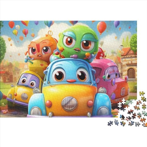 Cartoons 1000-teiliges Holzpuzzle, Lernpuzzle, Familienspiel Für Erwachsene Und Kinder 1000pcs (75x50cm) von ICOBES