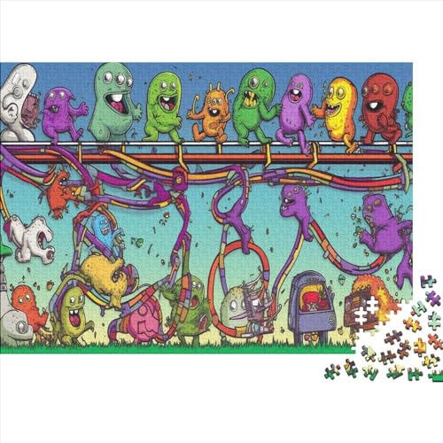 Color Monster Puzzles 500 Teile Für Erwachsene Puzzles Für Erwachsene 500 Teile Puzzle Lernspiele 500pcs (52x38cm) von ICOBES