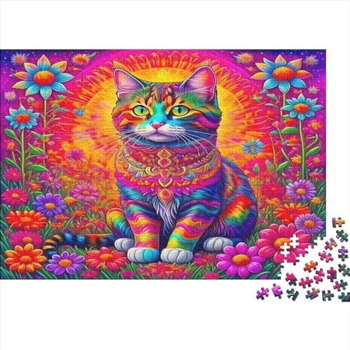 Colorful Cats Puzzles Für Erwachsene 1000 Teile Puzzles Für Erwachsene Puzzles 1000 Teile Für Erwachsene Anspruchsvolles Spiel 1000pcs (75x50cm) von ICOBES