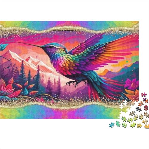 Colorful Hummingbird Puzzles Für Erwachsene 1000 Teile Ungelöstes Puzzle 1000 Teile Puzzles Für Erwachsene Geschenke 1000pcs (75x50cm) von ICOBES