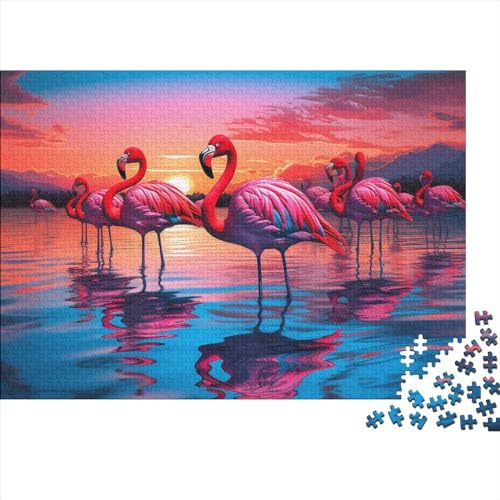 Flamingo Puzzles Für Erwachsene 500 Teile Puzzles Für Erwachsene Puzzles 500 Teile Für Erwachsene Anspruchsvolles Spiel 500pcs (52x38cm) von ICOBES