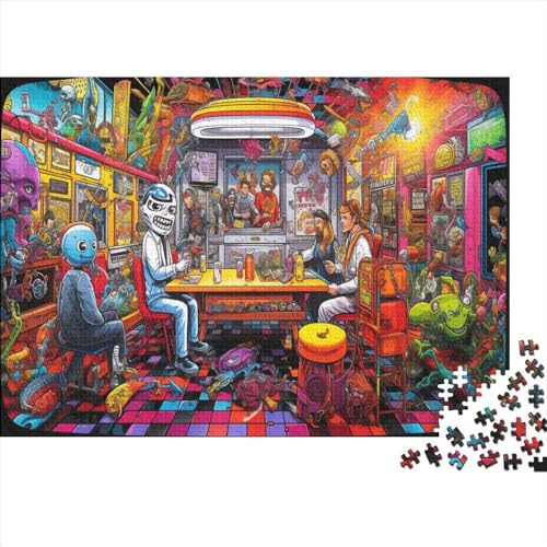 Holzpuzzle 300 Teile Alien Attack Puzzle-Spielzeug Für Erwachsene 300pcs (40x28cm) Beste Heimdekoration von ICOBES