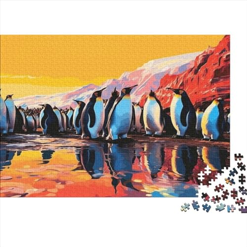 Holzpuzzle 300 Teile Cute Penguin Puzzle-Spielzeug Für Erwachsene 300pcs (40x28cm) Beste Heimdekoration von ICOBES