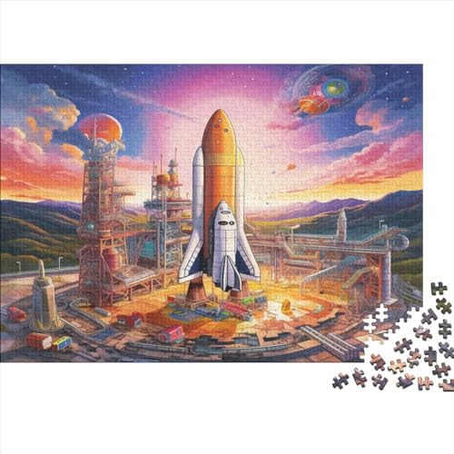 Holzpuzzle 300 Teile Spacecraft Puzzle-Spielzeug Für Erwachsene 300pcs (40x28cm) Beste Heimdekoration von ICOBES