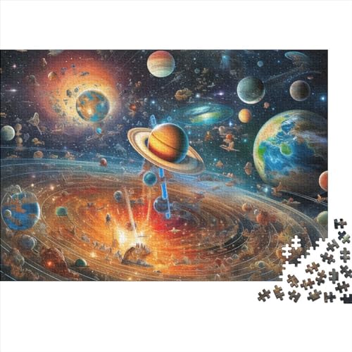 Holzpuzzle Für Erwachsene,300 Teile Milky Way Galaxy Lernspiel Herausforderungsspielzeug,300-teiliges Puzzle Für Erwachsene Und Kinder 300pcs (40x28cm) von ICOBES