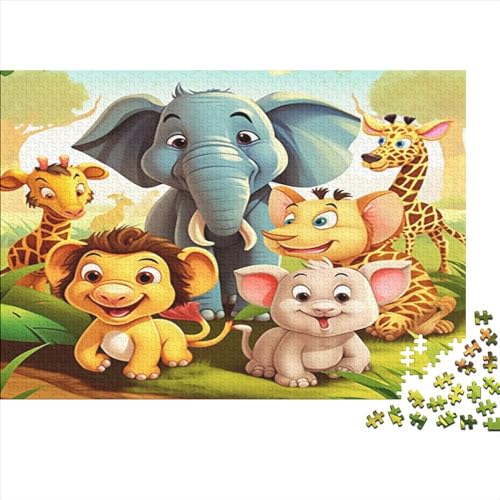 Holzpuzzle Für Erwachsene,500 Teile Adorable Animal Lernspiel Herausforderungsspielzeug,500-teiliges Puzzle Für Erwachsene Und Kinder 500pcs (52x38cm) von ICOBES