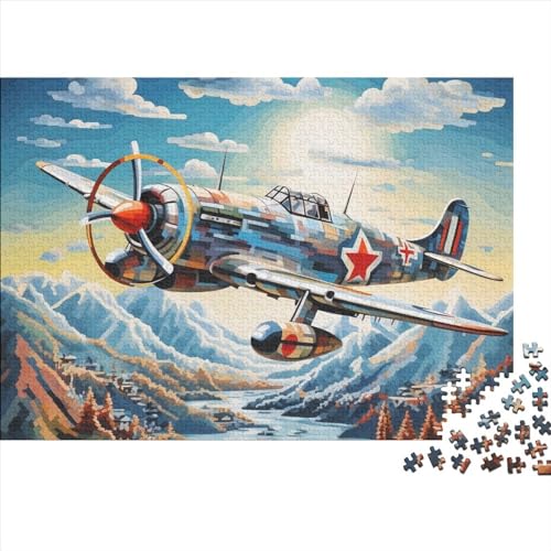 Propeller Fighter 1000 Teile Puzzle Für Erwachsene | Dekompressionsspiel Puzzles Für Erwachsene 1000 Teile Puzzlegeschenke 1000pcs (75x50cm) von ICOBES