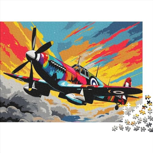 Propeller Fighter Puzzles 1000 Teile Für Erwachsene Puzzles Für Erwachsene 1000 Teile Puzzle Lernspiele 1000pcs (75x50cm) von ICOBES