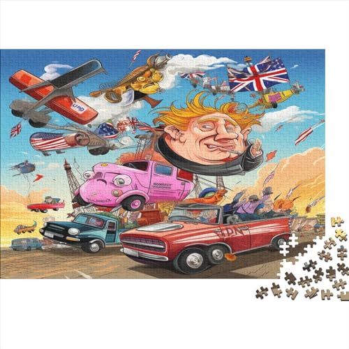 Puzzle 1000 Teile UK Clown Puzzles Für Erwachsene 1000 Teile Ungelöstes Puzzle 1000pcs (75x50cm) von ICOBES