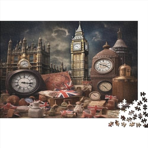 Puzzle 500 Teile London Theme Puzzles Für Erwachsene 500 Teile Ungelöstes Puzzle 500pcs (52x38cm) von ICOBES