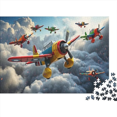Puzzle 500 Teile Propeller Fighter Puzzles Für Erwachsene 500 Teile Ungelöstes Puzzle 500pcs (52x38cm) von ICOBES