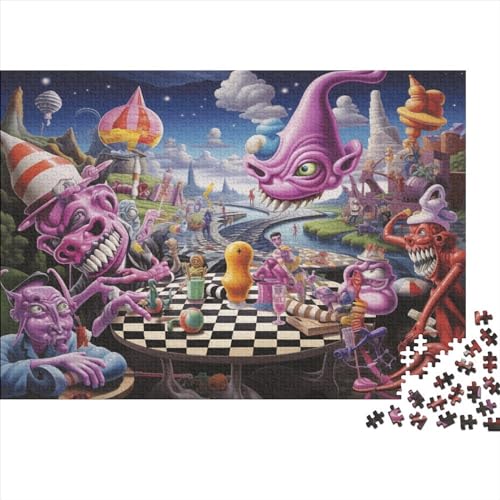Puzzles 300 Teile Für Erwachsene Alien Monster Puzzle-Lernspiele, 300-teilige Puzzles Für Kinder Ab 6 Jahren 300pcs (40x28cm) von ICOBES