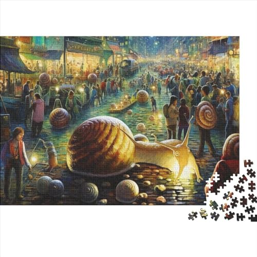 Snail Invasion Puzzles Für Erwachsene 500 Teile Puzzles Für Erwachsene Puzzles 500 Teile Für Erwachsene Anspruchsvolles Spiel 500pcs (52x38cm) von ICOBES