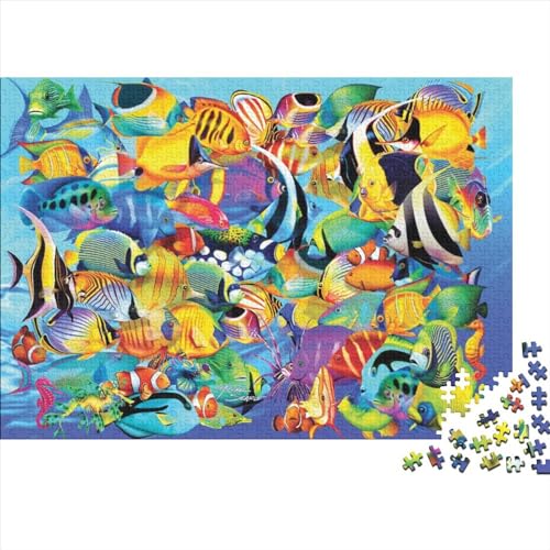 Tropical Marine Life Puzzles Für Erwachsene 500 Teile Ungelöstes Puzzle 500 Teile Puzzles Für Erwachsene Geschenke 500pcs (52x38cm) von ICOBES