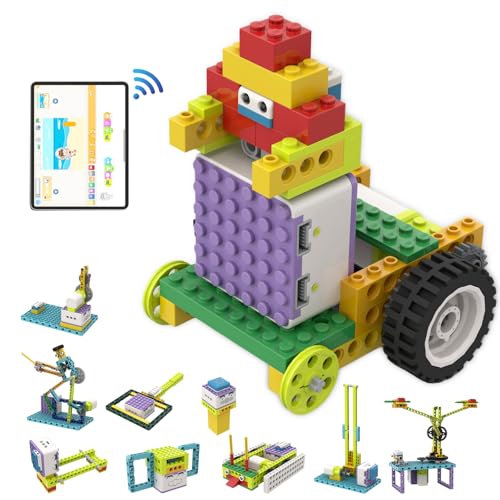 ICreateRobot ICQbot 10-in-1-Codierungsroboter-Set, 270+ Teile, ScratchJr, Lern-App, Fernsteuerung, Sprachprogrammierung, Bauspielzeug für Kinder ab 5 Jahren ICreateRobot ICQbot 10-in-1-Codierungsroboter-Set, 270+ Teile, ScratchJr, Lern-App, Fernsteuerung, Sprachprogrammierung, Bauspielzeug für Kinder ab 5 Jahren von ICreateRobot