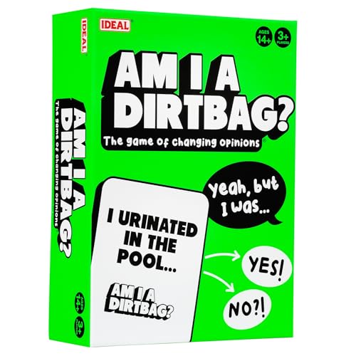 Am I A DirtBag - Das "Spiel der wechselnden Meinungen" Party-Kartenspiele, für Erwachsene und Jugendliche ab 14 Jahren, bestes neues Brettspiel, für 3 + Spieler Am I A DirtBag - Das "Spiel der wechselnden Meinungen" Party-Kartenspiele, für Erwachsene und Jugendliche ab 14 Jahren, bestes neues Brettspiel, für 3 + Spieler von IDEAL