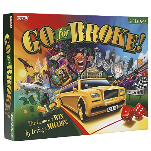 IDEAL, Go for Broke: The Game You Win by Losing a Million!, Classic Games, for 2-4 Players, Ages 8+ von IDEAL