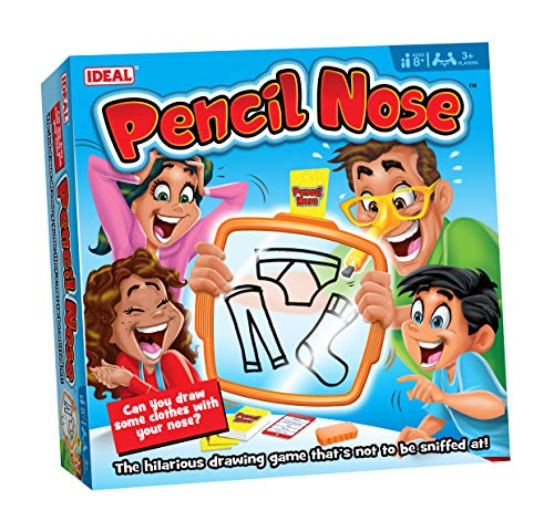 IDEAL, Pencil Nose: The Hilarious Drawing Game That’s not to be sniffed at!, Family Games, for 3+ Players, Ages 8+ von IDEAL