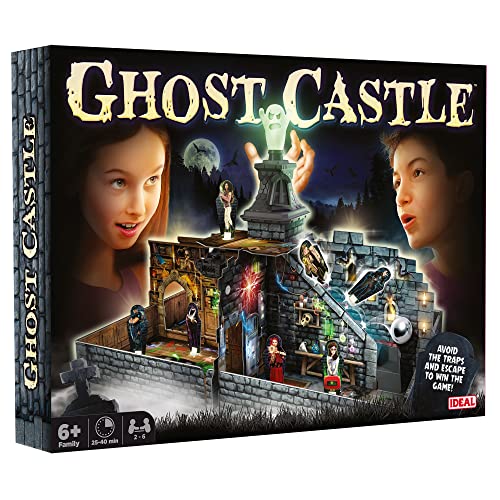 IDEAL , Ghost Castle: Avoid the traps and escape the haunted castle! , Family Games , For 2-6 Players , Ages 6+ von IDEAL