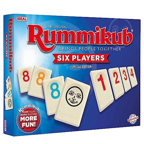 IDEAL Rummikub 6 Spieler: Bringt Menschen zusammen, Familienspiele, 2-6 Spieler, ab 8 Jahren von IDEAL