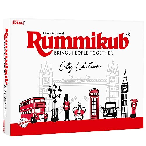 IDEAL Rummikub City Edition ab 8 Jahren: Bringt Menschen zusammen, Familienspiele, 2-4 Spieler, ab 8 Jahren von IDEAL