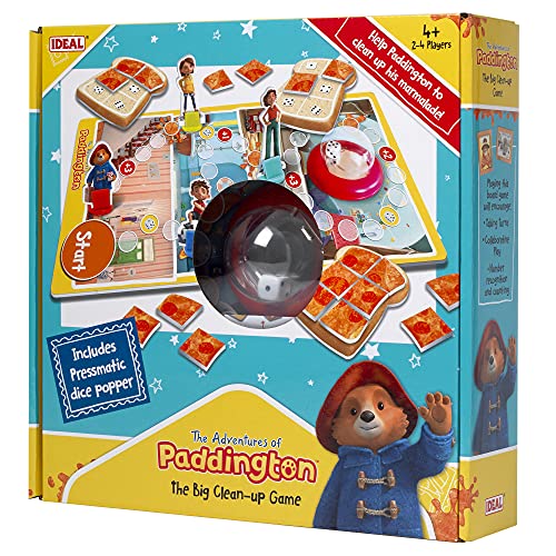 IDEAL, Paddington Bear - The Big clean-up Board Game!, Kids Games, The Adventures of Paddington Bear, for 2-4 Players, Ages 4+ von IDEAL
