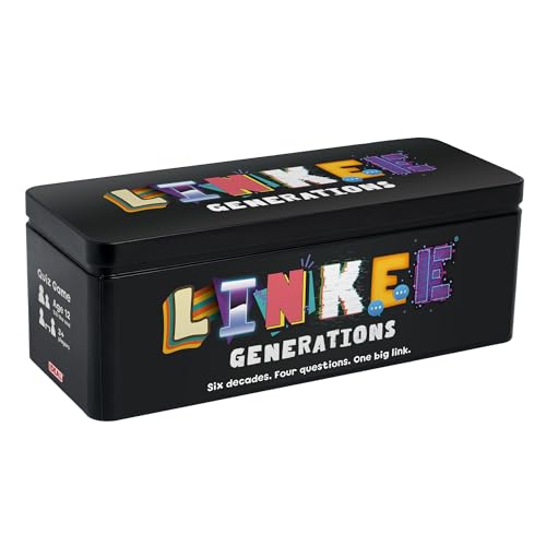 Ideal LINKEE Generations Decades Quizspiel für Partys, vier kleine Fragen mit einem großen Link! 1970er, 80er, 90er, 00er bis 2020er, perfekt für Teenager, Erwachsene und Familien, 3+ Spieler, ab 12 Ideal LINKEE Generations Decades Quizspiel für Partys, vier kleine Fragen mit einem großen Link! 1970er, 80er, 90er, 00er bis 2020er, perfekt für Teenager, Erwachsene und Familien, 3+ Spieler, ab 12 von IDEAL
