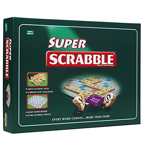 Ideal Super Scrabble: Twice as Many Tiles and a Giant-Sized Board, Classic Games, for 2-4 Players, Ages 10+ Ideal Super Scrabble: Twice as Many Tiles and a Giant-Sized Board, Classic Games, for 2-4 Players, Ages 10+ von IDEAL