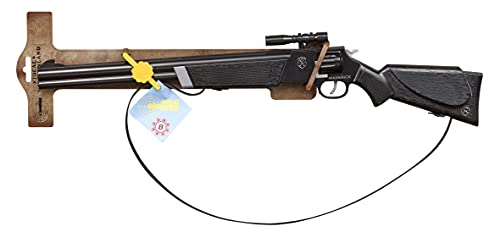 J.G.Schrödel PI6001800 "Maverick": Spielzeuggewehr passend zum Faschingskostüm, 8-Schuss-Munition, für Cowboys, Sheriffs & Indianer, 60 cm, schwarz (600 1800) von Bauer Spielwaren
