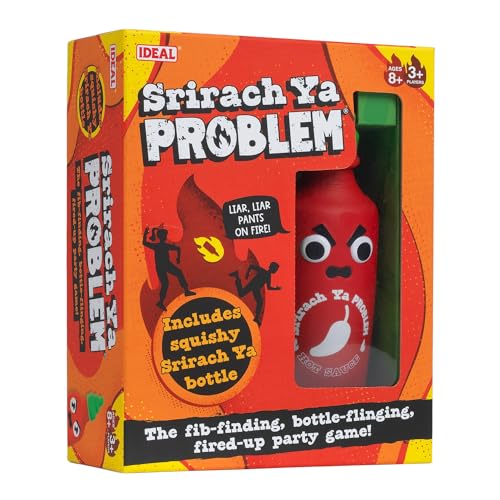 Srirach Ya Problem: Das ultimative Fibbing und Werfen Partyspiel mit 3 Gewürzstufen zur Auswahl! Für Erwachsene, Jugendliche, Familien und Kinder ab 8 Jahren, bestes neues Brettspiel, für 3+ Spieler Srirach Ya Problem: Das ultimative Fibbing und Werfen Partyspiel mit 3 Gewürzstufen zur Auswahl! Für Erwachsene, Jugendliche, Familien und Kinder ab 8 Jahren, bestes neues Brettspiel, für 3+ Spieler von IDEAL