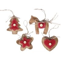 idee+spiel 820-19371 Christbaum-Schmuck aus Leinen idee+spiel 820-19371 Christbaum-Schmuck aus Leinen von IDEE+SPIEL