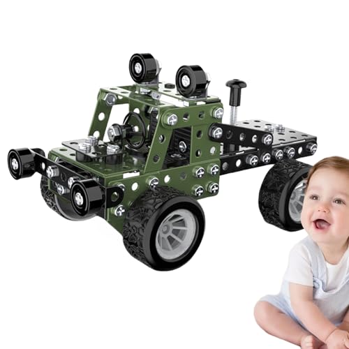 IDIDOS Zerlegbares Konstruktionsspielzeug, zerlegbares Spielzeugfahrzeug,3 Arten von DIY-Bausteinen für Spielzeug und Fahrzeuge | Lernspielzeug zum Bauen, Aktivitäten, Spielgeschenk, von IDIDOS
