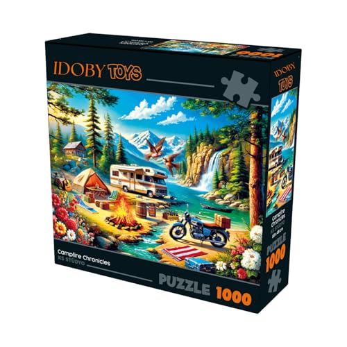 IDOBY 1000-teiliges Little Kings Illusions Puzzle - König der Löwen Katzenpuzzle 68x48 cm (Lager) von IDOBY