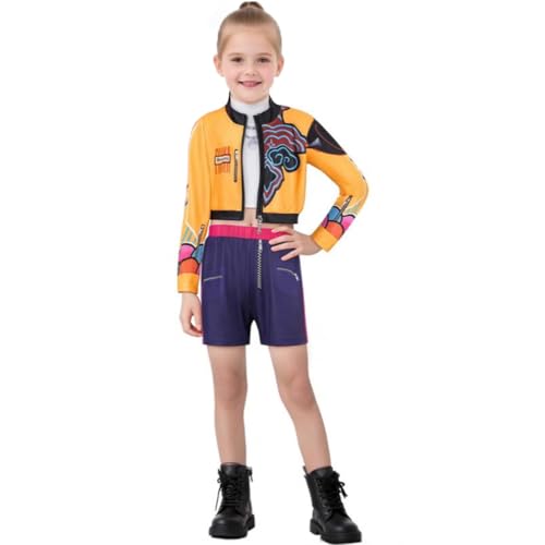 IDOTTA Kinder-Dämonenkostüm für Mädchen, Jäger, Rumi, Cosplay, Popsänger, Bühne, Halloween-Outfits IDOTTA Kinder-Dämonenkostüm für Mädchen, Jäger, Rumi, Cosplay, Popsänger, Bühne, Halloween-Outfits von IDOTTA