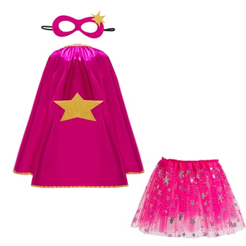 IDOTTA Superhelden-Kostüme für Kinder, Umhang mit Maske, Tutu-Set für Mädchen, Verkleidungsparty, Halloween, Prinzessin, Superheld, Cosplay IDOTTA Superhelden-Kostüme für Kinder, Umhang mit Maske, Tutu-Set für Mädchen, Verkleidungsparty, Halloween, Prinzessin, Superheld, Cosplay von IDOTTA