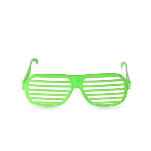 IEEDFJKK Shutter Shades Sonnenbrille Tragbare Retro Fancy Brille Kostüm Requisiten Brillen Zubehör für Holiday Party Performance, Grün von IEEDFJKK
