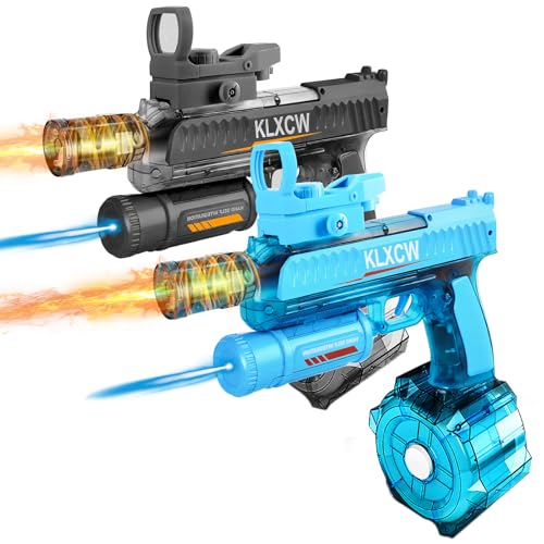 IEEILULU Wasserpistole Elektrisch, Elektrische Wasserpistole mit Licht, Electric Water Gun mit 750ml Großer Inhalt, Zwei Wiederaufladbare Batterien, Ideal für Wasserpistolenschießspiele (Blau-Schwarz) IEEILULU Wasserpistole Elektrisch, Elektrische Wasserpistole mit Licht, Electric Water Gun mit 750ml Großer Inhalt, Zwei Wiederaufladbare Batterien, Ideal für Wasserpistolenschießspiele (Blau-Schwarz) von IEEILULU