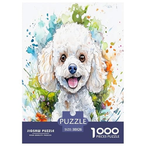 Bichon Frise Puzzle 1000-teilige Schwer Puzzle Spielzeug Lernspiel Impossible Herausforderung Spielzeug Für Erwachsene Kinder 38x26cm/1000pcs Bichon Frise Puzzle 1000-teilige Schwer Puzzle Spielzeug Lernspiel Impossible Herausforderung Spielzeug Für Erwachsene Kinder 38x26cm/1000pcs von IEJKLUVWX