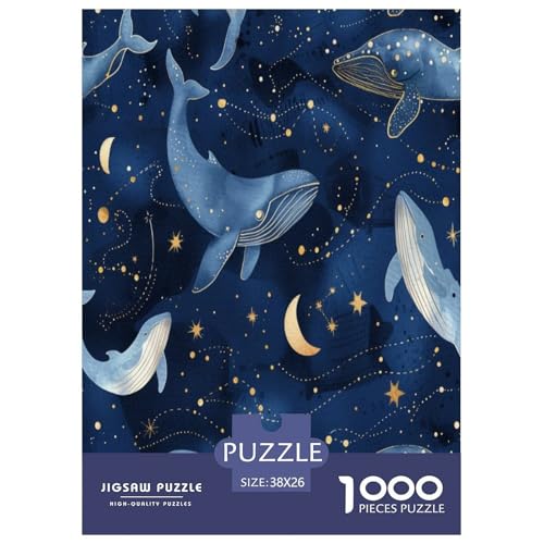 Cute Wal Puzzles 1000 Teile Schwer Puzzle Spielzeug Pädagogisches Spiel Impossible Herausforderungsspielzeug Für Erwachsene Und Kinder in Bewährter 38x26cm/1000pcs von IEJKLUVWX