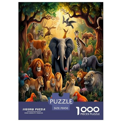 Dschungeltiere Puzzle 1000-teilige Schwer Puzzle Spielzeug Lernspiel Impossible Herausforderungsspielzeug Für Erwachsene Und Kinder in Bewährter 70x50cm/1000pcs Dschungeltiere Puzzle 1000-teilige Schwer Puzzle Spielzeug Lernspiel Impossible Herausforderungsspielzeug Für Erwachsene Und Kinder in Bewährter 70x50cm/1000pcs von IEJKLUVWX