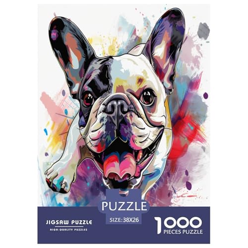 Französische BullHundge Puzzle 1000 Teile Schwer Puzzle Spielzeug Lernspiel Impossible Herausforderung Spielzeug Für Erwachsene Und Kinder Ab 14 Jahren 38x26cm/1000pcs Französische BullHundge Puzzle 1000 Teile Schwer Puzzle Spielzeug Lernspiel Impossible Herausforderung Spielzeug Für Erwachsene Und Kinder Ab 14 Jahren 38x26cm/1000pcs von IEJKLUVWX