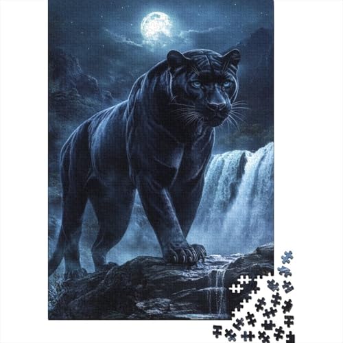 Leopard Puzzle 1000 Teile Schwer Puzzle Spielzeug Pädagogisches Spiel Impossible Herausforderung Spielzeug Für Erwachsene Und Kinder Ab 12 Jahren 1000pcs (75x50cm) von IEJKLUVWX
