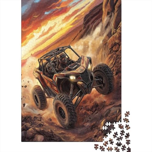 Mountain Off-Road Vehicle Puzzles 1000 Teile Schwer Puzzle Spielzeug Pädagogisches Spiel Impossible Herausforderung Spielzeug Für Erwachsene Kinder 1000pcs (75x50cm) von IEJKLUVWX