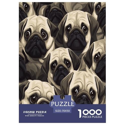 Pug Puzzle 1000 Teile Schwer Puzzle Spielzeug Lernspiel Impossible Herausforderung Spielzeug Für Erwachsene Und Kinder in Bewährter 70x50cm/1000pcs Pug Puzzle 1000 Teile Schwer Puzzle Spielzeug Lernspiel Impossible Herausforderung Spielzeug Für Erwachsene Und Kinder in Bewährter 70x50cm/1000pcs von IEJKLUVWX