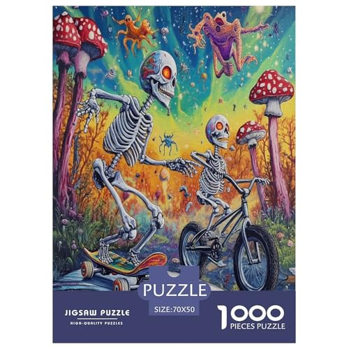 Schädel Puzzle 1000-teilige Schwer Puzzle Spielzeug Lernspiel Impossible Herausforderung Spielzeug Für Erwachsene Kinder 70x50cm/1000pcs Schädel Puzzle 1000-teilige Schwer Puzzle Spielzeug Lernspiel Impossible Herausforderung Spielzeug Für Erwachsene Kinder 70x50cm/1000pcs von IEJKLUVWX